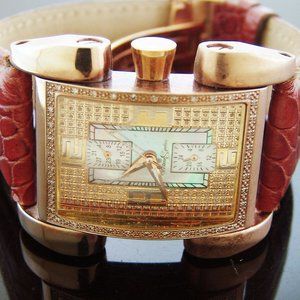 Techno swiss Rose gold tone Bicycle 39 Diamonds watch. "Display Model watch"